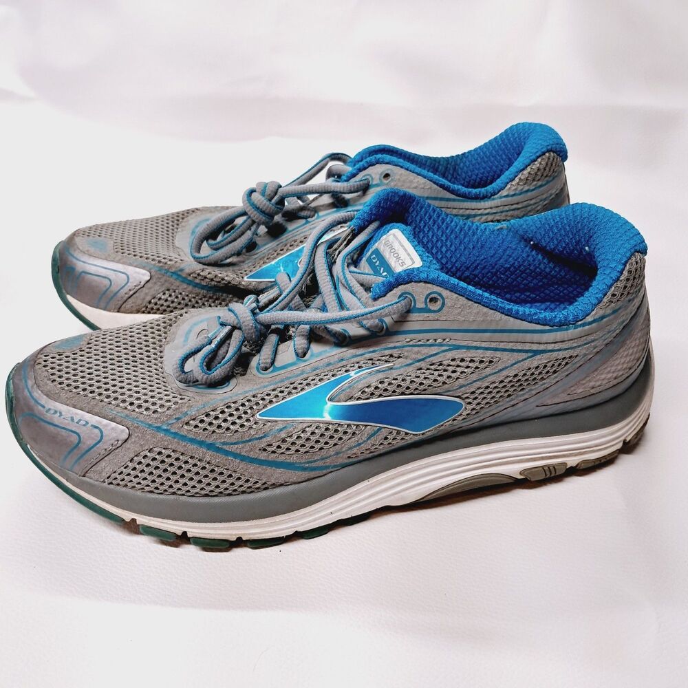 Brooks Women's Dyad 9 Size 8.5 Running Shoe Gray Blue Teal